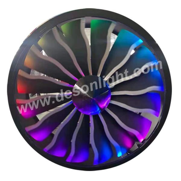 Symphony RGB Engine round jet turbine stage club Fan​ l​ight