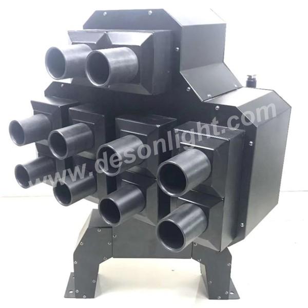 10 heads co2 air column guns machine