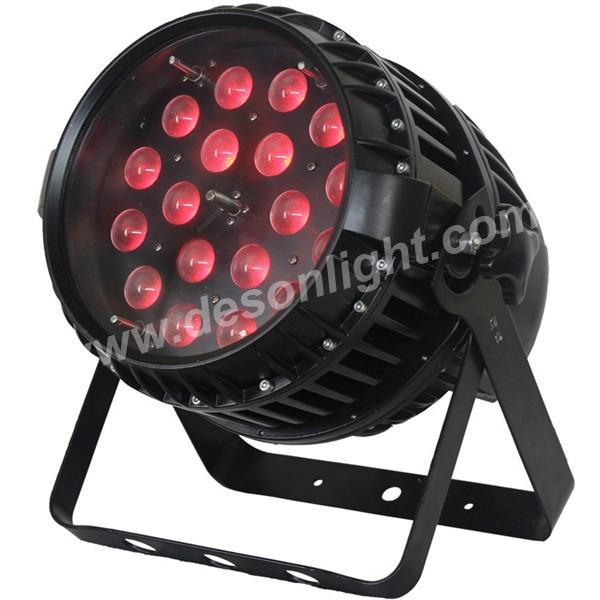 18x10w RGBW waterproof focusing PAR