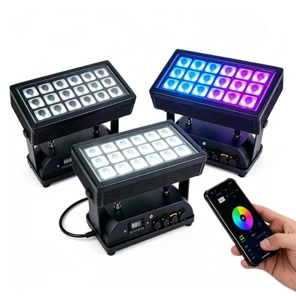 18x18w 6in1 Outdoor Waterproof Battery washlight