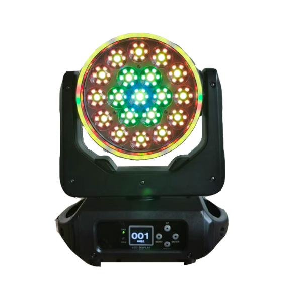 19x12w 4in1 wash LED focusing LED strip ring and auxiliary moving head light 