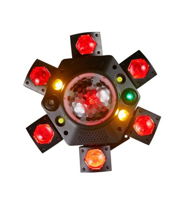 3D Six-Arm Laser Kaleidoscope LED Moving Head Lights