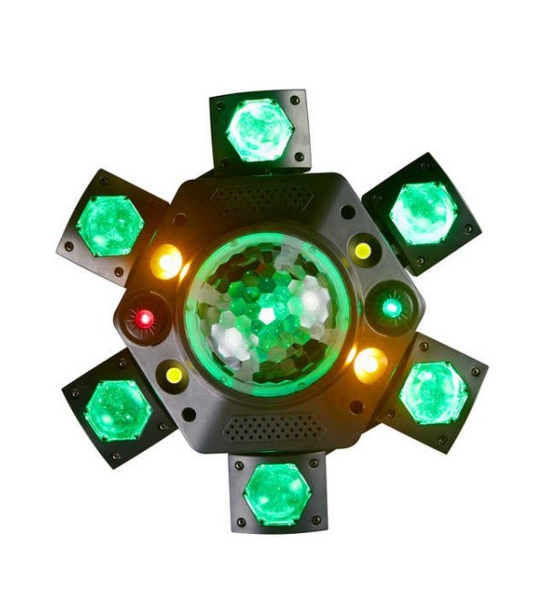 3D Six-Arm Laser Kaleidoscope LED Moving Head Lights