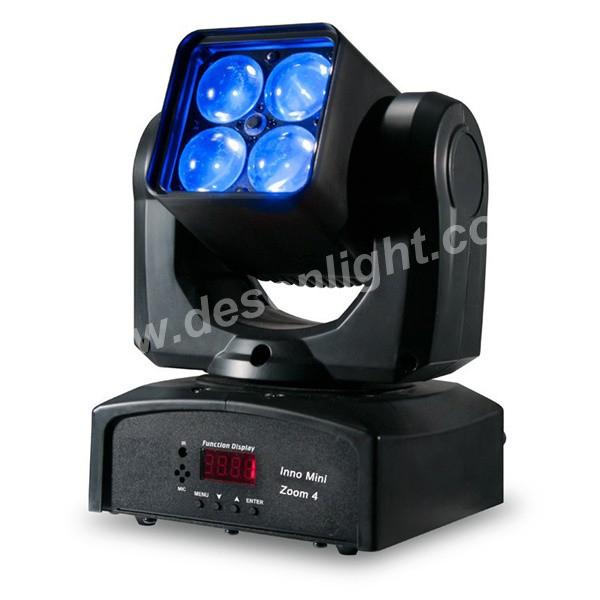 4PCS*10W Zoom Wash RGBW Moving Head