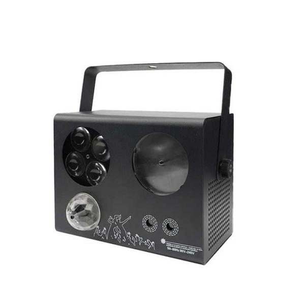 4in1 LED RGBW Disco Ball 30W 10pcs 3 Beams Laser Light 