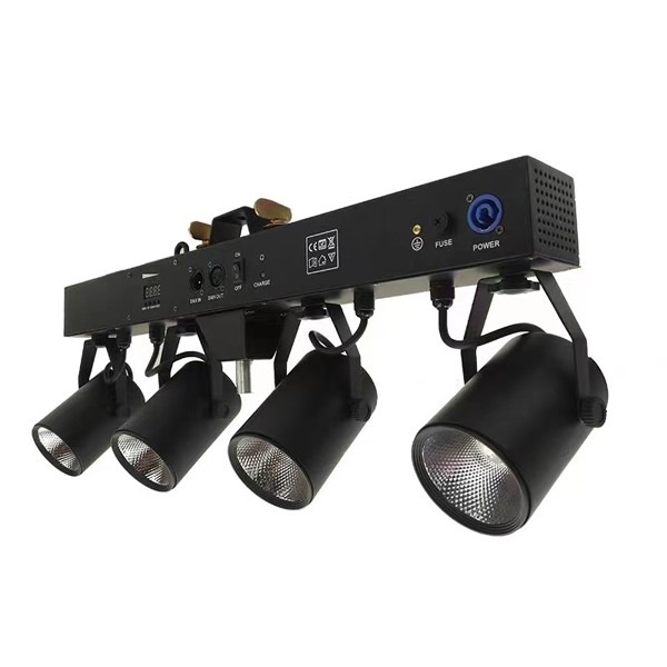 4x10w warm white Battery LED cob Bar stage light