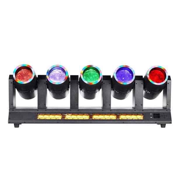 5 head RGBW LED Cannon Beam golden pixel strips light