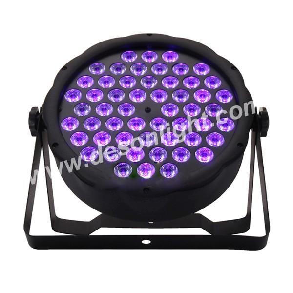 54pcs purple plastic LED flat par lights