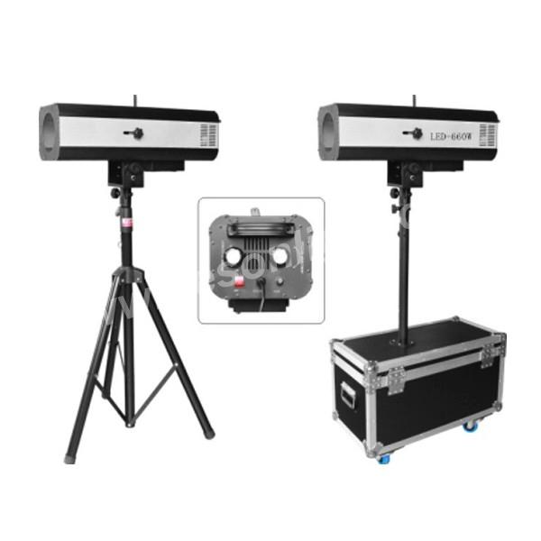 660W LED Follow Spot Light Theater Light Strobe Video Fresnel