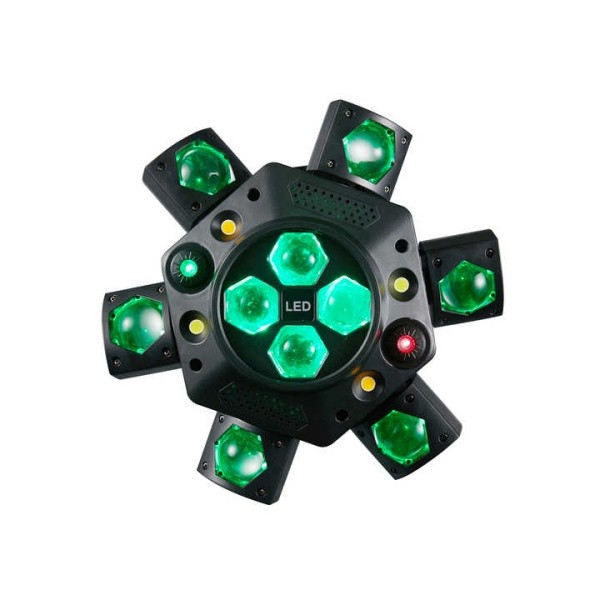 6Arms mini Moving Head Beam Bee Eye Strobe Laser Light 