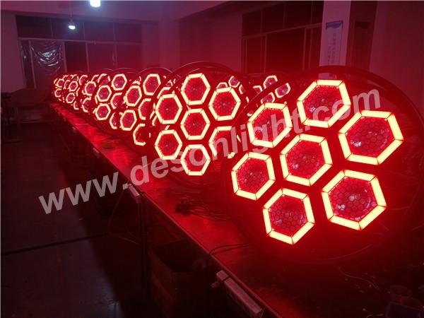 7-Halo retro hexa LED pixel background light