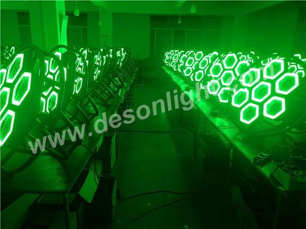 7-Halo retro hexa LED pixel background light