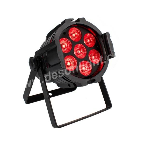 7pcs mini led colorful 4 in 1 par light