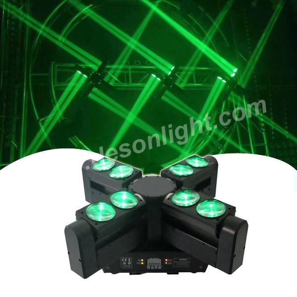 8 eyes 4in1 RGBW led Moving Head Beam Cross Light