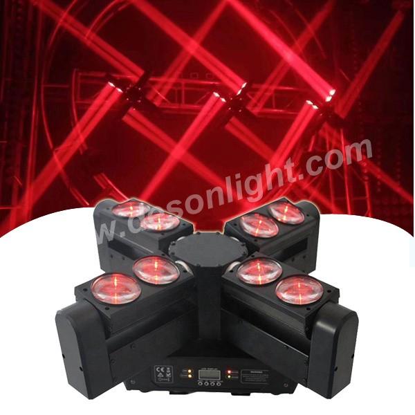 8 eyes 4in1 RGBW led Moving Head Beam Cross Light