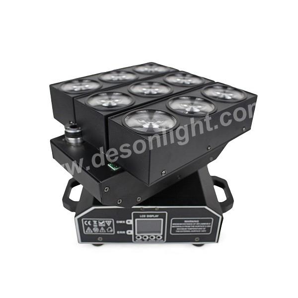 9*10W RGBW 4in1 LED Matrix Moving Head Transformer