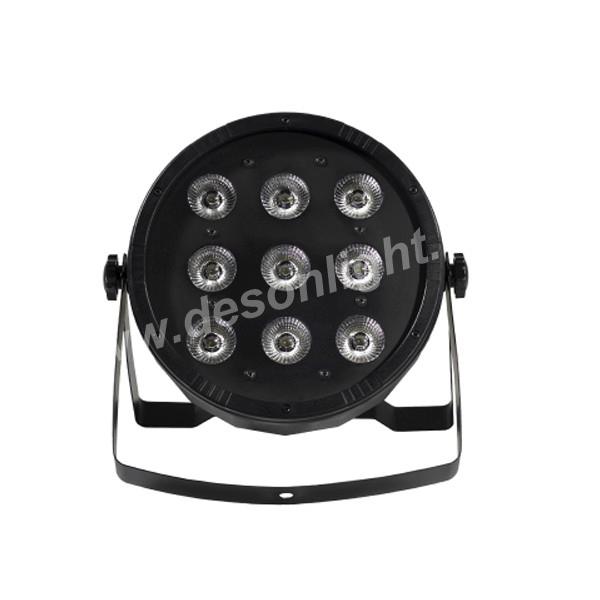 9x4in1 RGBW Plastic Flat Par Light