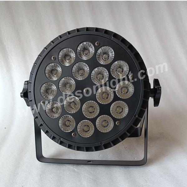 18pcs rgbw led slim flat par light