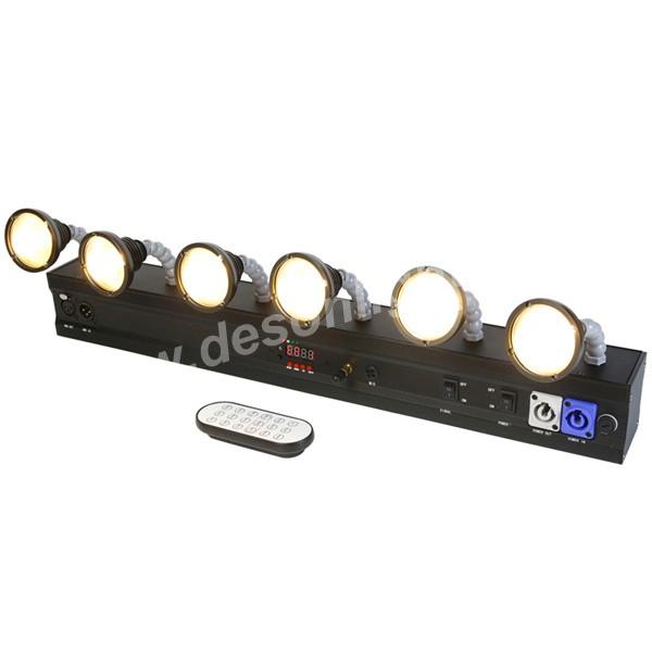 Battery Operated Wireless 6X10W 6 Head dmx LED Warmwhite Pinspot Light