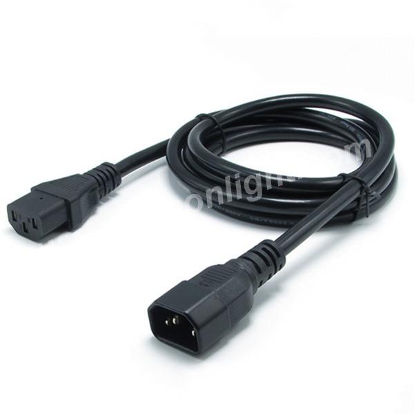 Custom IEC C13 Plug to C14 Plug Power Cord Cable