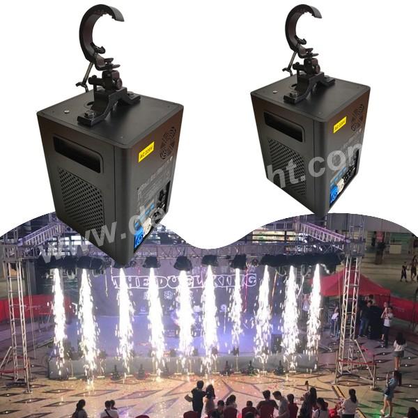 Fireworks water fall sparkular machine