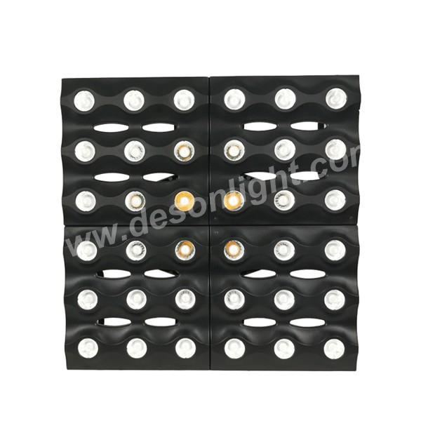 Gold beam warm white 36*3w 6x6 led matrix blinder light