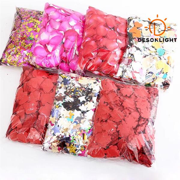 Hand scattering flowers Salute filling Fire resistant colorful confetti paper