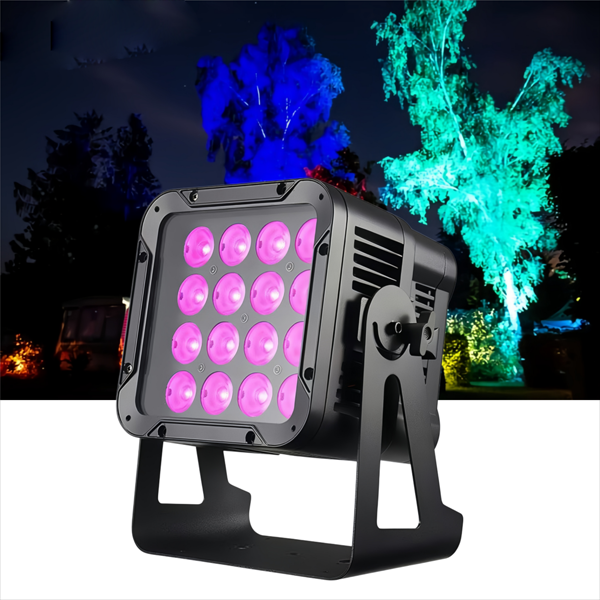 IP65 Waterproof Battery Powered 16x18W RGBWA UV 6in1 DMX/WiFi/APP Controlled Wireless