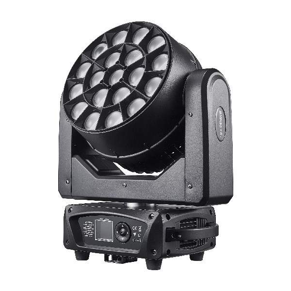 K10 19pcs 15W LED bee eye point controlled moving head light