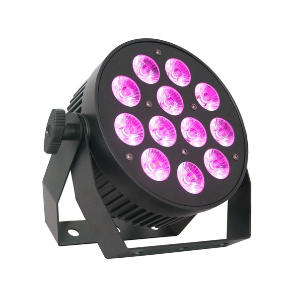 Mini Case Aluminum 12X10W RGBW LED slim flat Par 