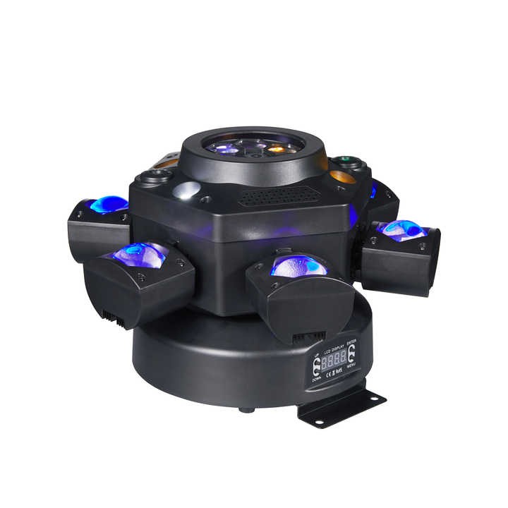 Mini Six-Arm Bee Eye LED Laser Light Beam light 