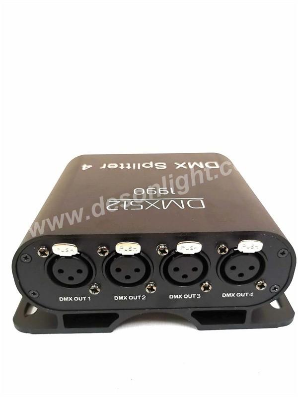 Mini signal amplifier DMX512 photoelectric isolation 4-way distributor