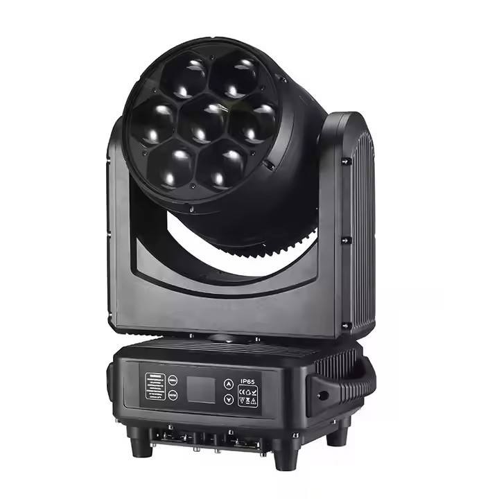Outdoor 7x60w RGBW LED Zoom Beam Wash Moving Head Bee Eye light Ip65 Waterproof 