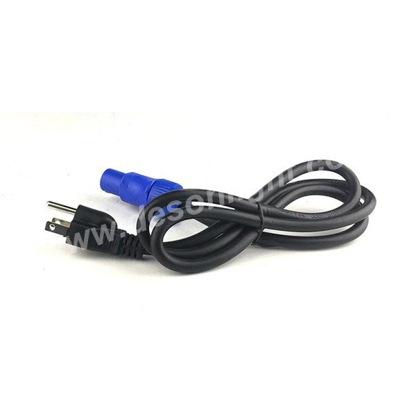 Powercon to nema plug power cable line 