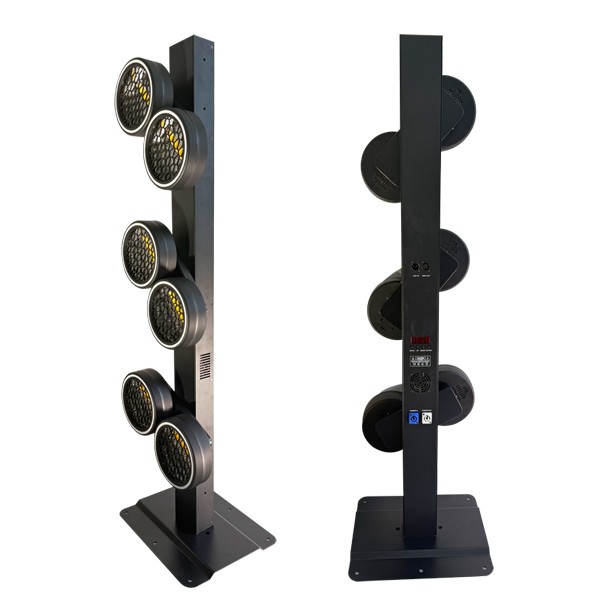 Rotating 6x60W Auxiliary LED RGB Pixel Retro Light 