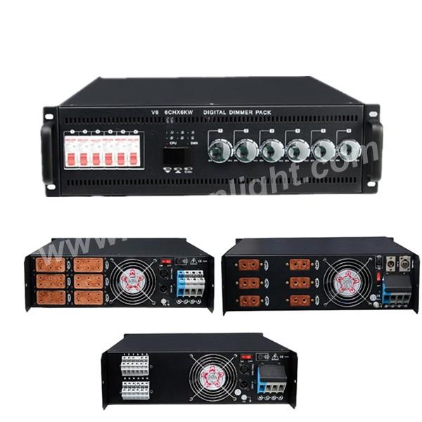 DMX512 6x6kw Digital Dimmer Pack