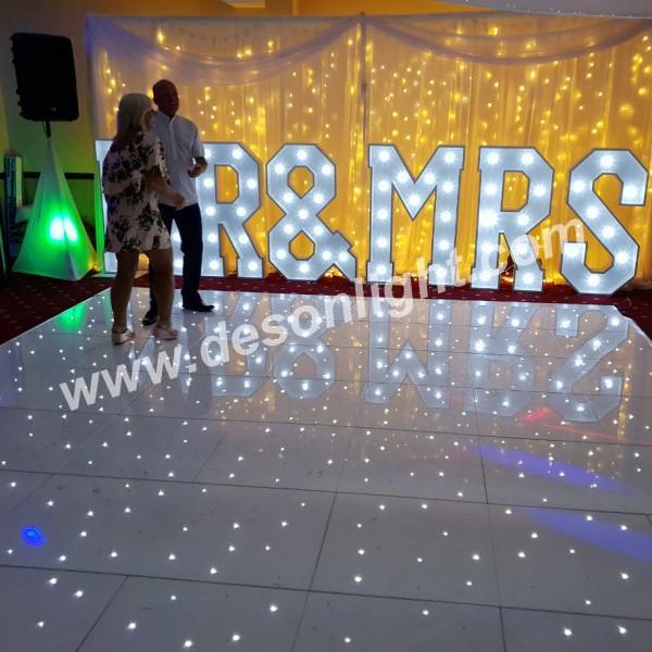 Starlit White Twinkly LED Sparkly Dance Floors