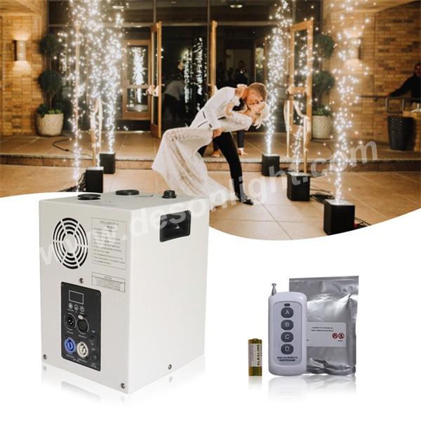 White Mini DMX cold spark etincelle froide wedding sparkler pyrotechnics machine