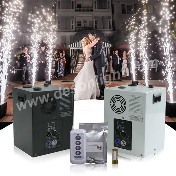 White Mini DMX cold spark etincelle froide wedding sparkler pyrotechnics machine