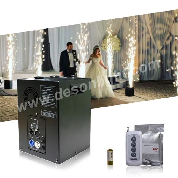 White Mini DMX cold spark etincelle froide wedding sparkler pyrotechnics machine