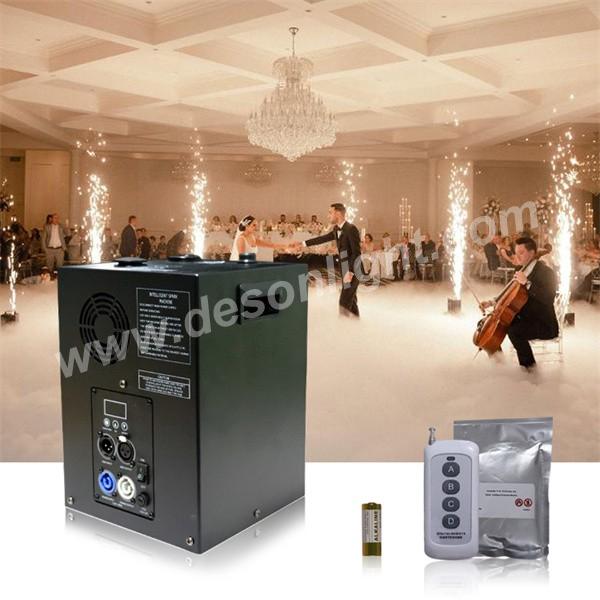 White Mini DMX cold spark etincelle froide wedding sparkler pyrotechnics machine